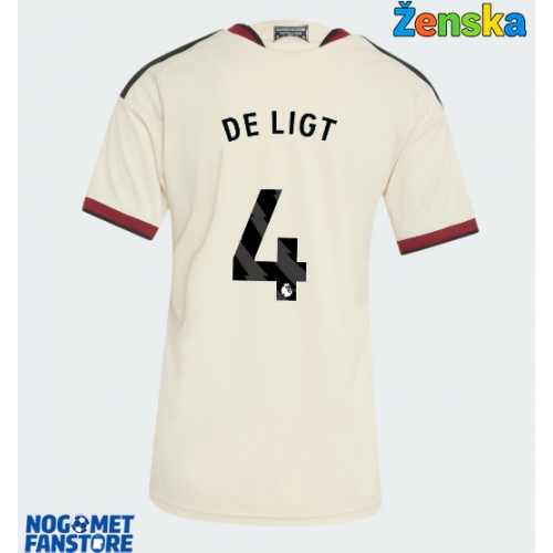 Manchester United Matthijs de Ligt #4 Rezervni Dres za Ženska 2026-27 Kratak Rukav